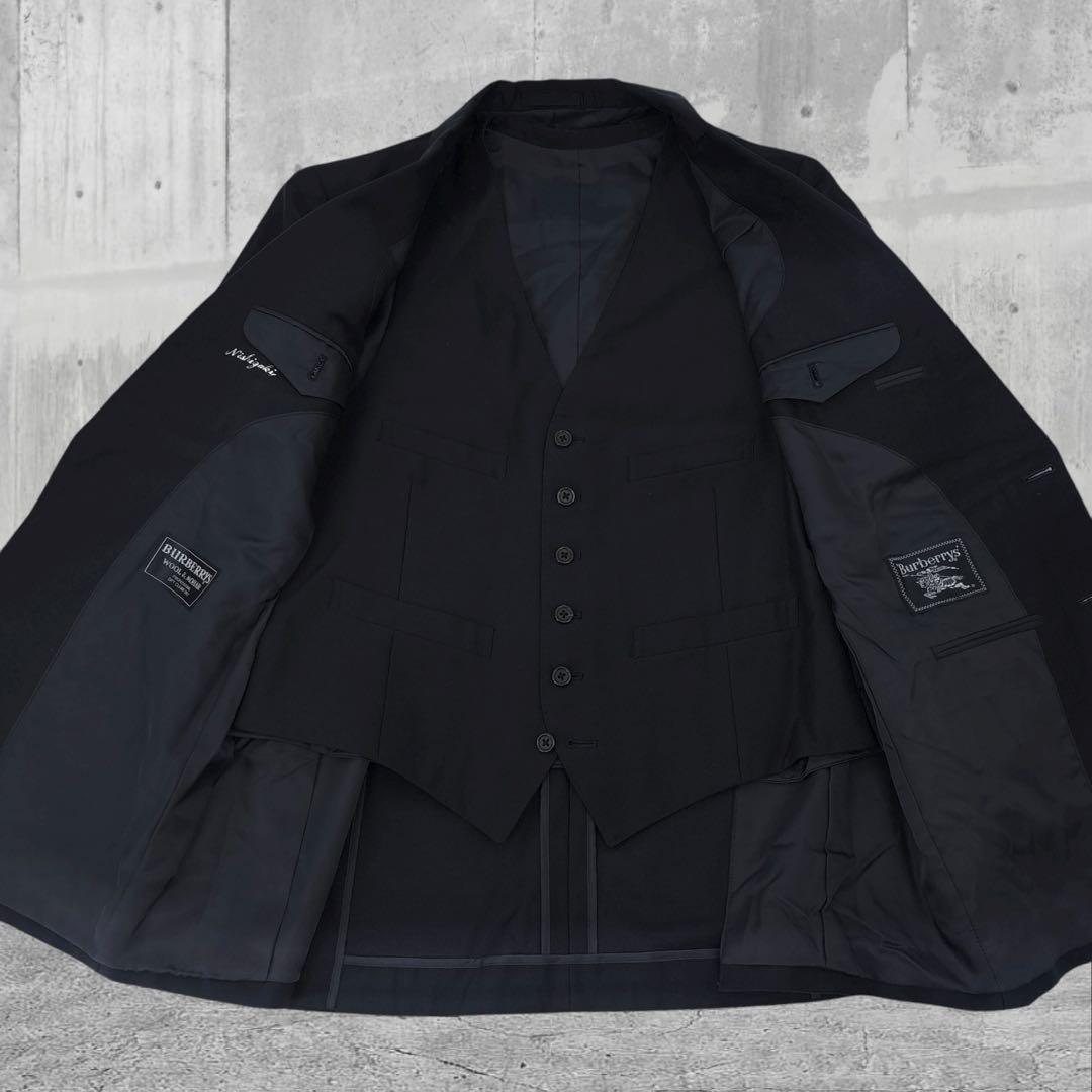 美品】Burberry バーバリー　スーツ　3P セットアップ　ジャケット　90