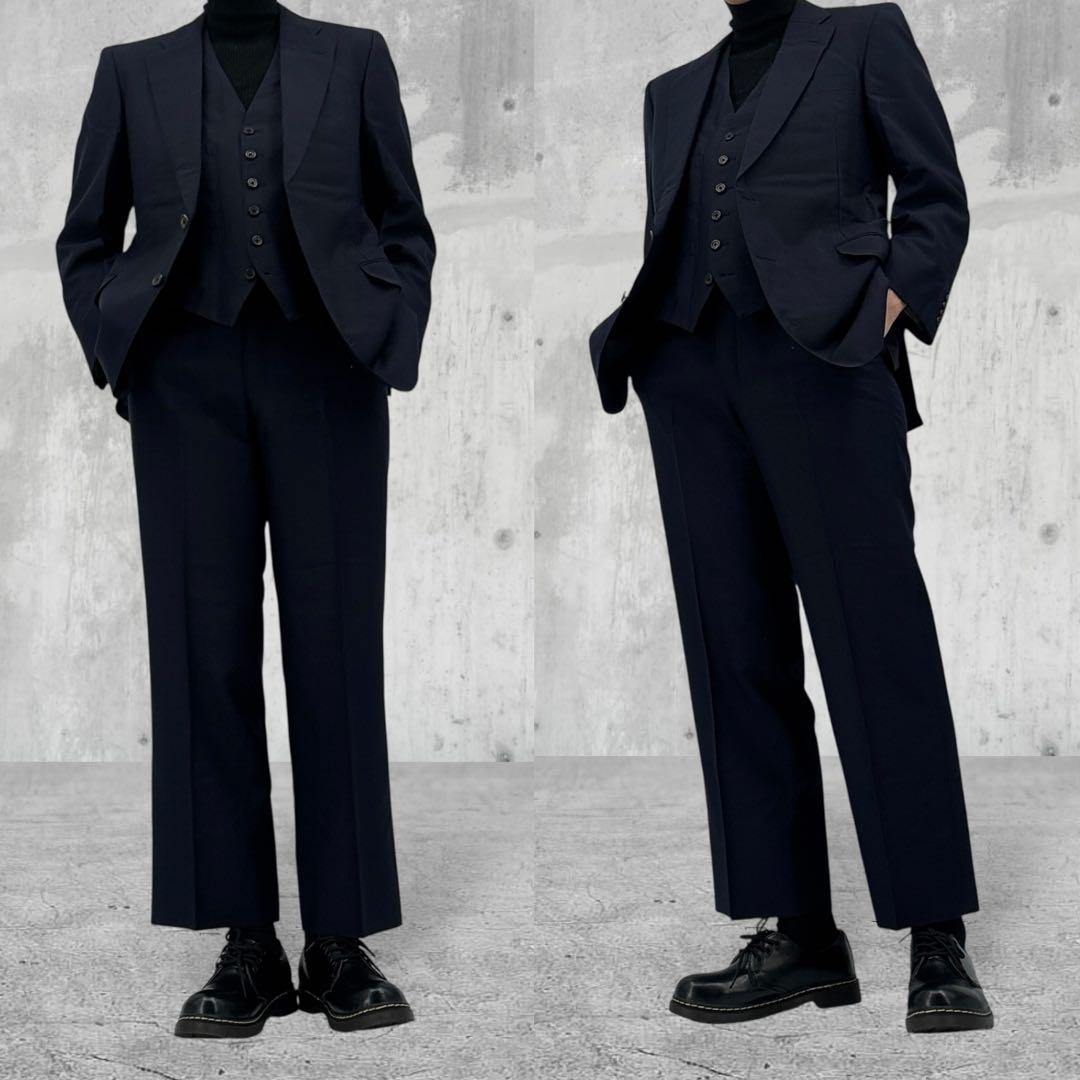 美品】Burberry バーバリー　スーツ　3P セットアップ　ジャケット　90