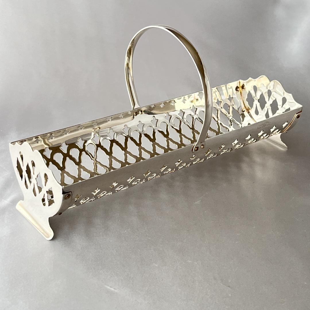 【英国】マカロンスタンド / ビスケットホルダー 【シルバープレート】