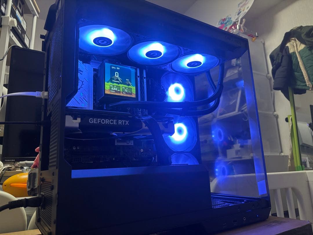265KF、RTX5060ti16GB搭載、自作デスクトップPC
