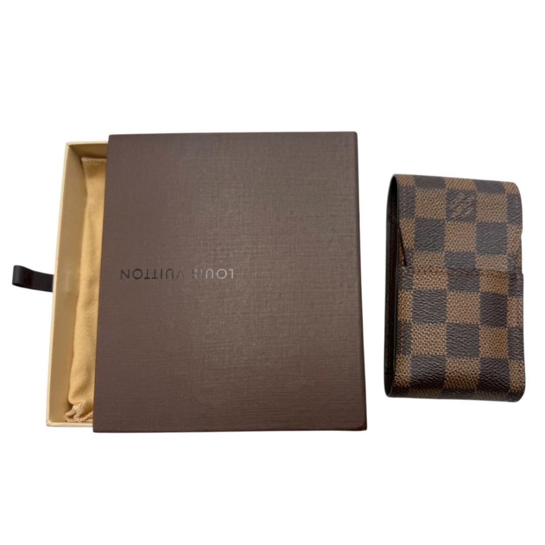 【真贋査定済】【新品未使用】ルイ・ヴィトン エテュイ シガレット ダミエ エベヌ