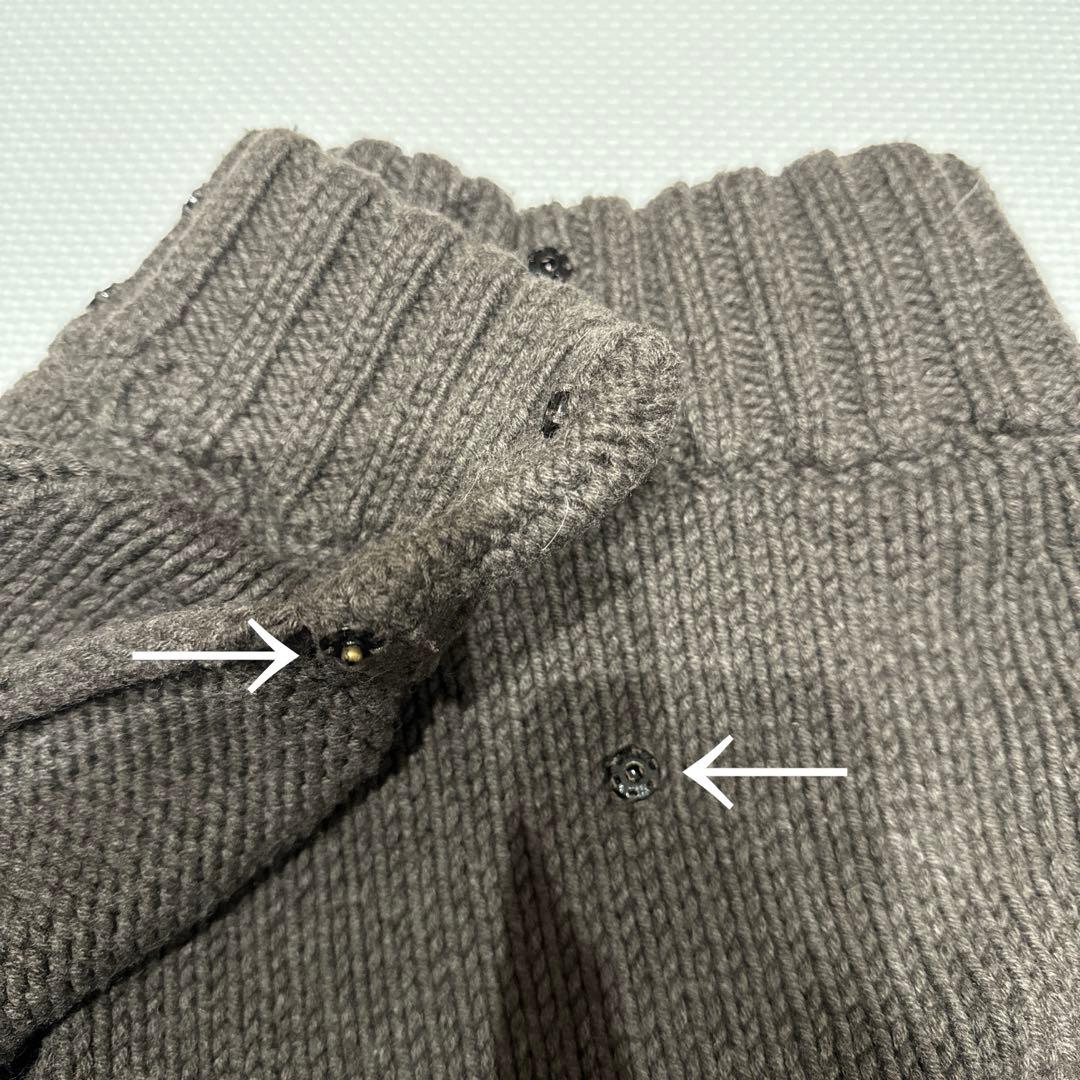 【 エンリーベグリン 】ニットポンチョ カシミヤ カシミア ウール 茶 イタリア