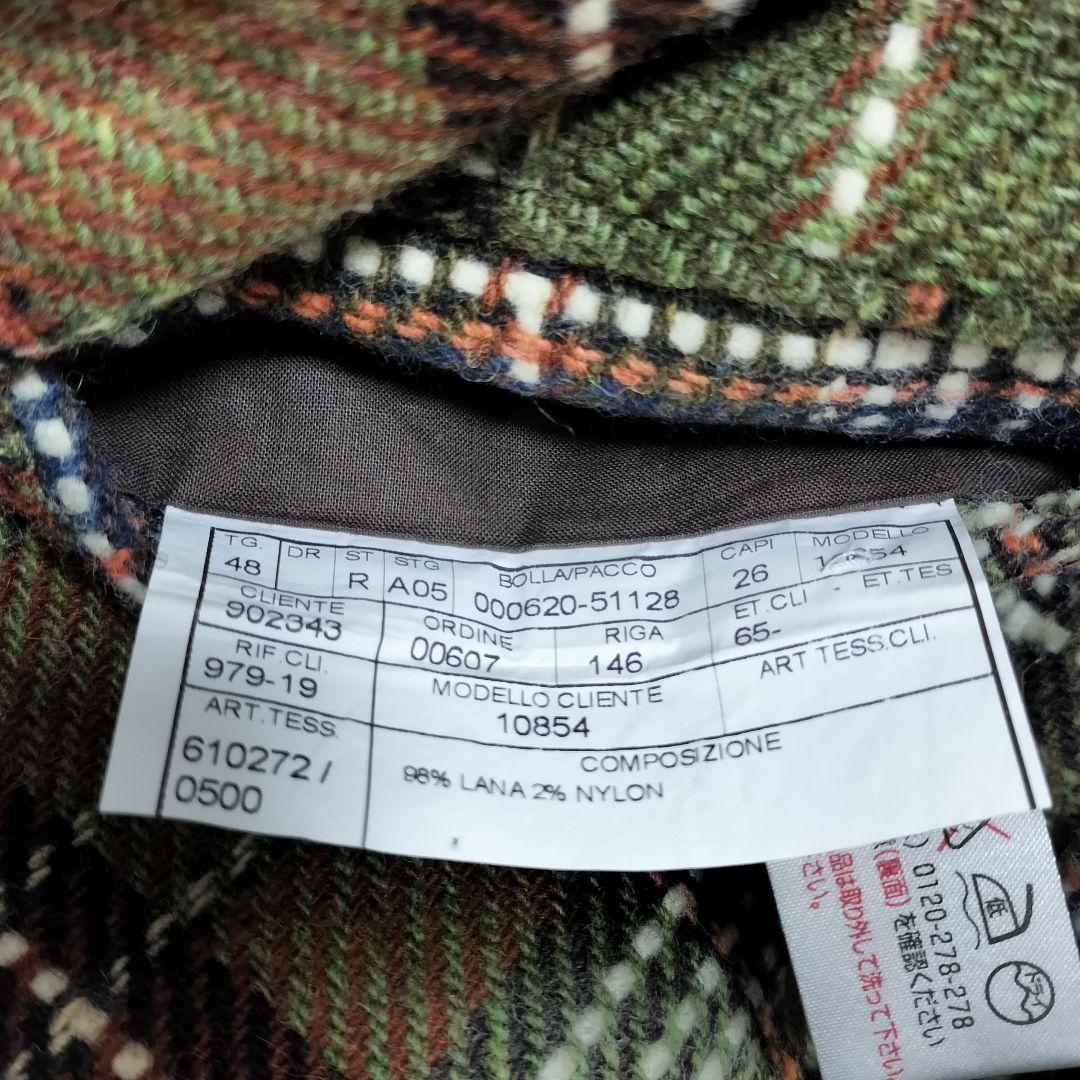 美品✨️ ETRO テーラードジャケット チェック柄 総柄 ウール 48
