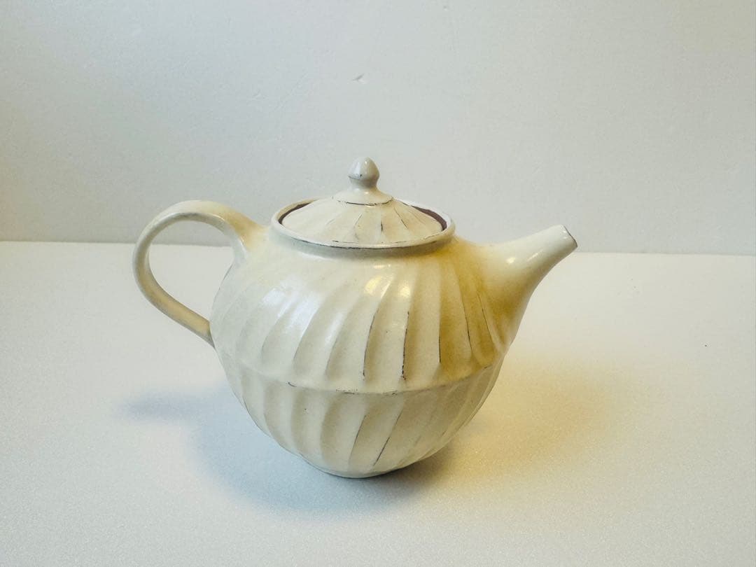 新品！後藤義国 しのぎポット急須 梅皿 カップ5点セット