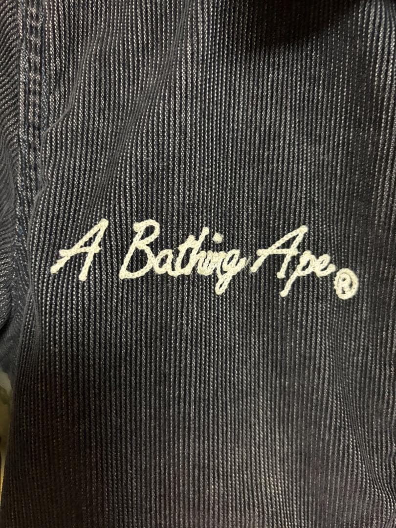 A BATHING APE　コーデュロイジャケット ブラック