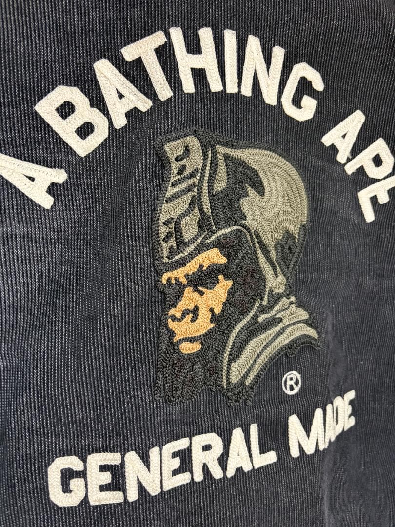 A BATHING APE　コーデュロイジャケット ブラック