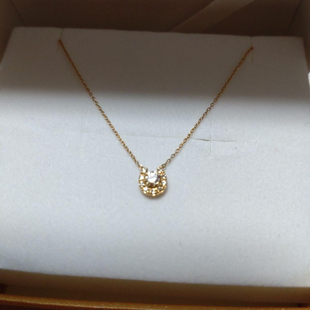 K18 ダイヤモンド0.1㌌ネックレス