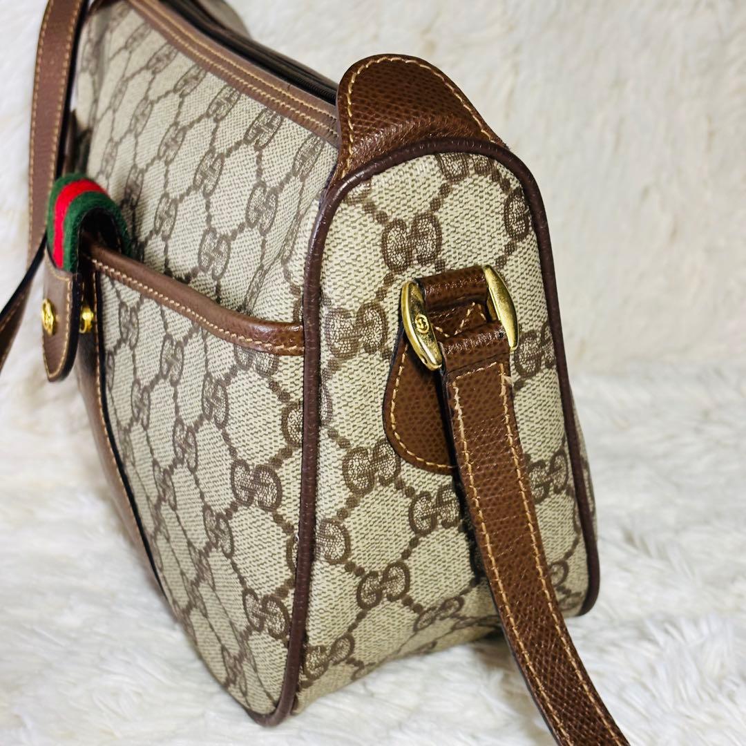 希少品 GUCCI ヴィンテージ シェリーライン ショルダーバッグ gg柄