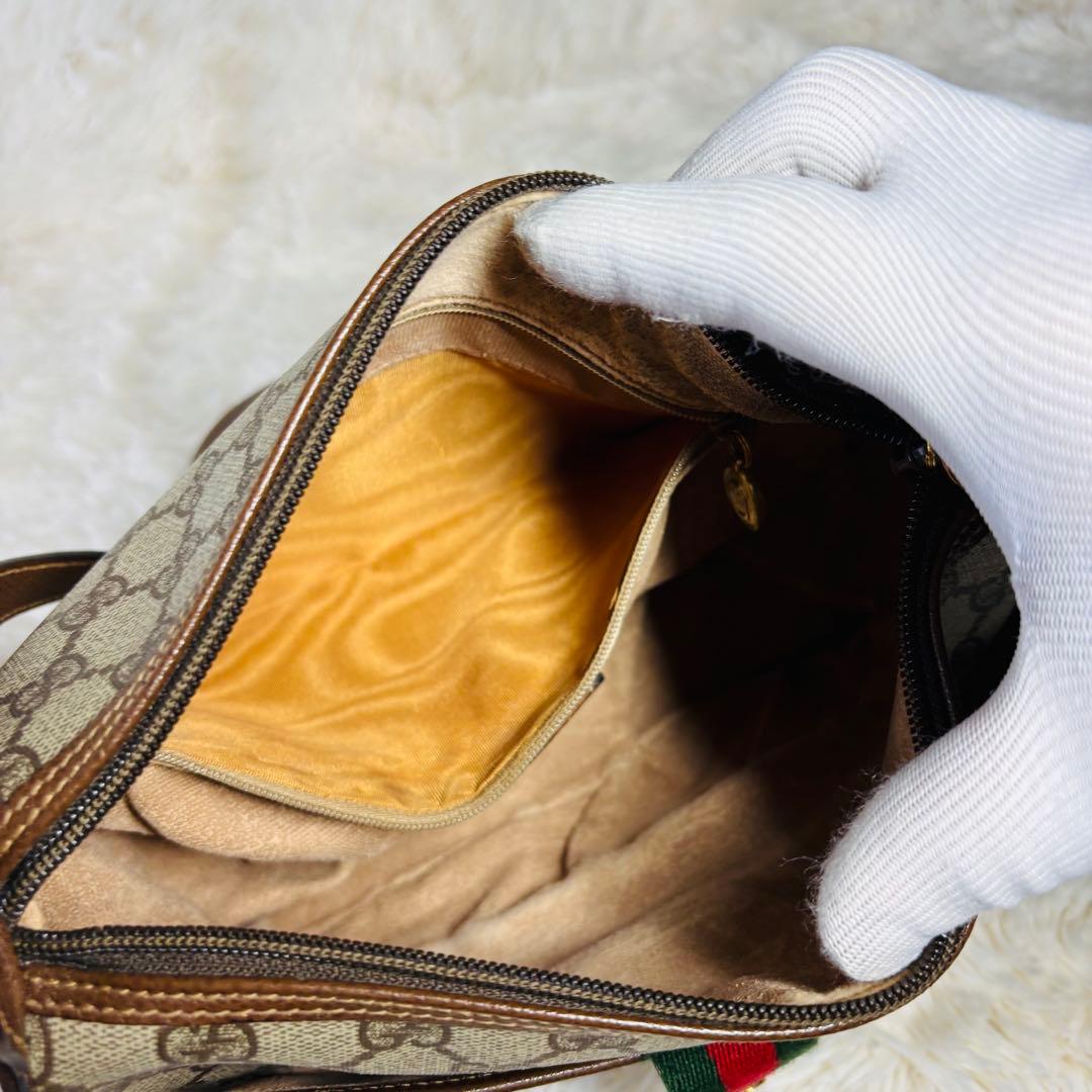 希少品 GUCCI ヴィンテージ シェリーライン ショルダーバッグ gg柄