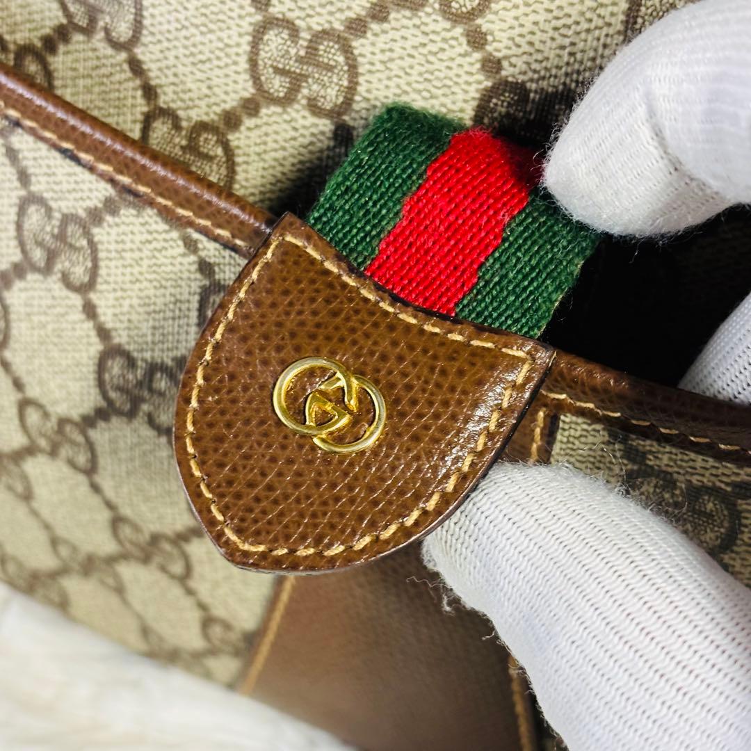 希少品 GUCCI ヴィンテージ シェリーライン ショルダーバッグ gg柄