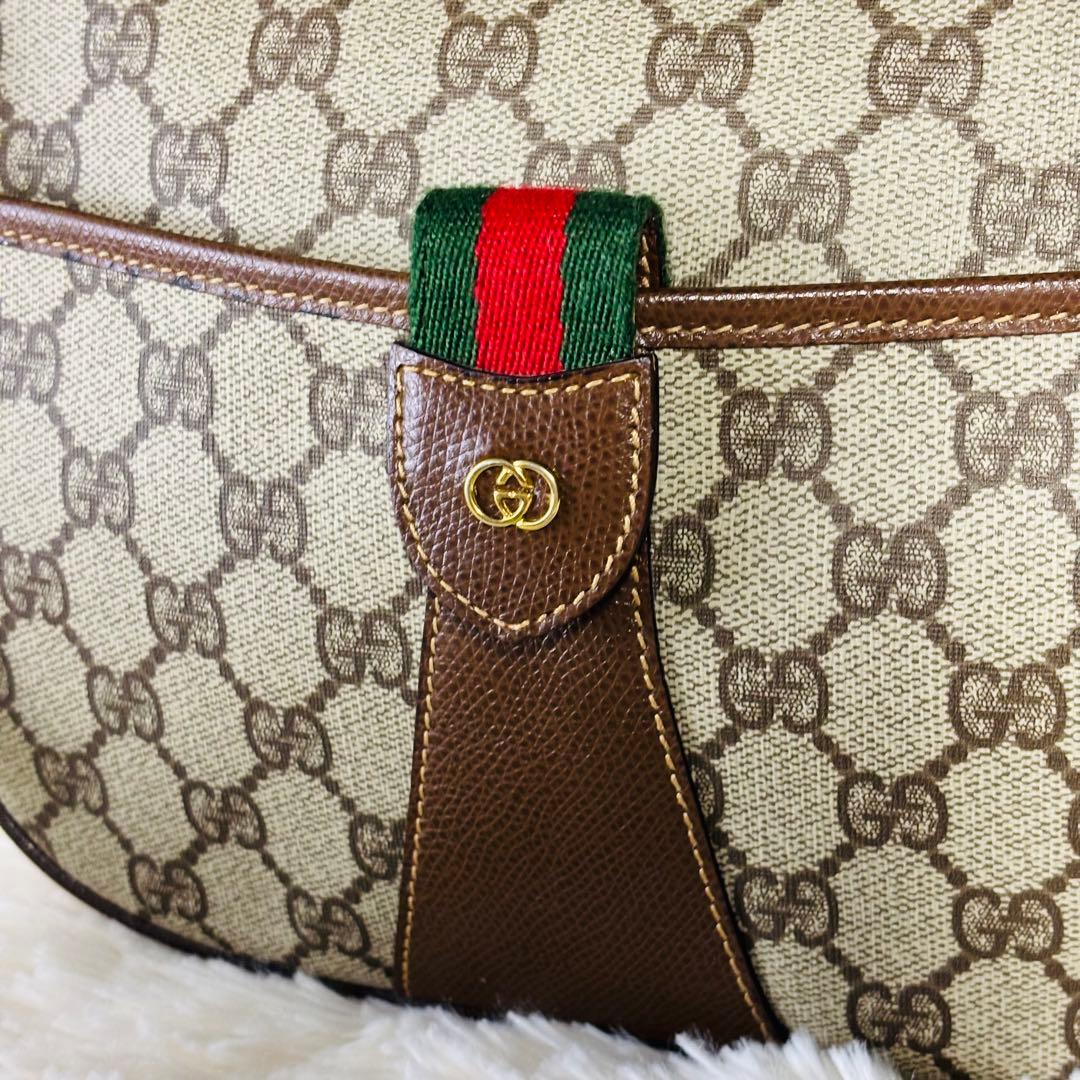 希少品 GUCCI ヴィンテージ シェリーライン ショルダーバッグ gg柄