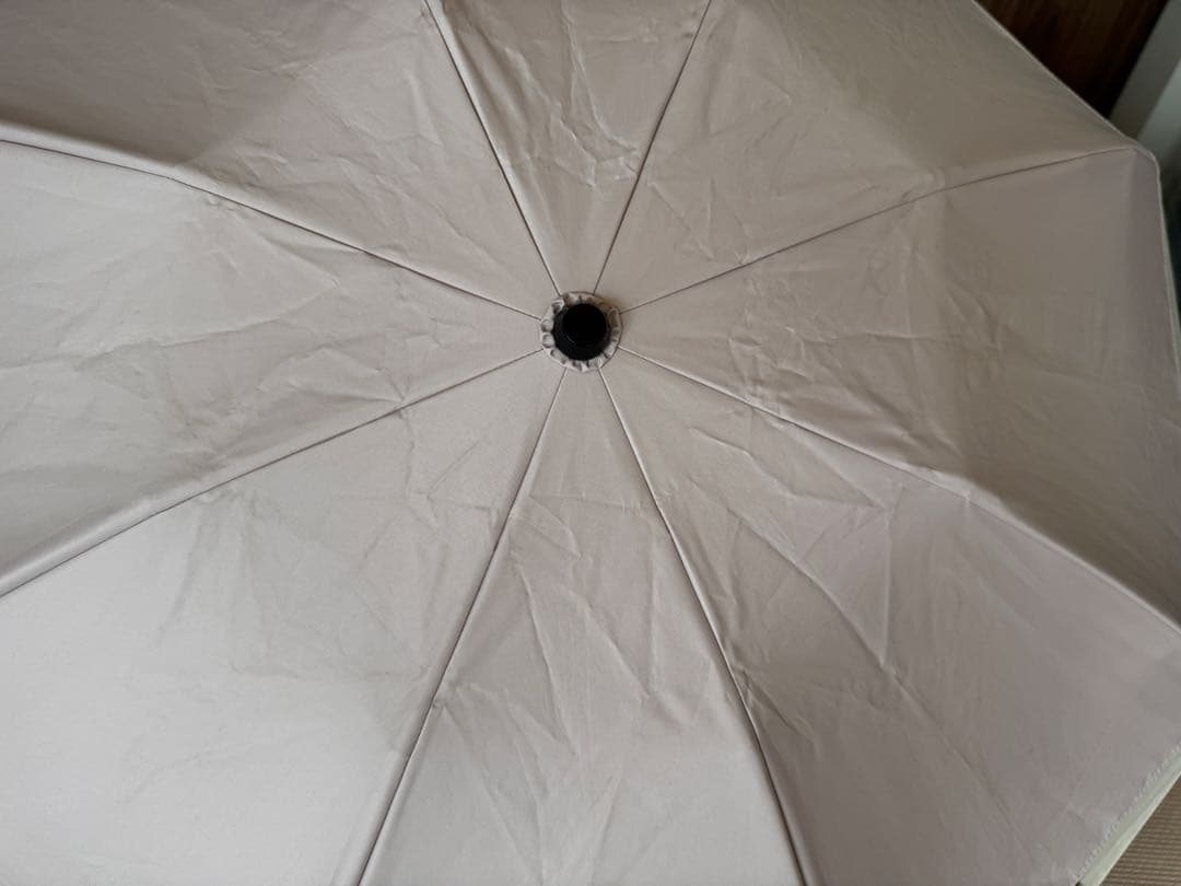 Rose Blanc 折りたたみ傘 雨晴兼用 ピンク×ベージュ