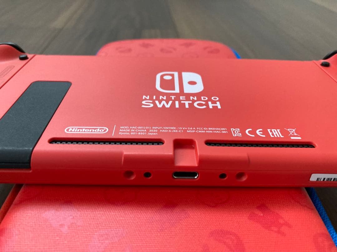 ★美品★Nintendo Switch本体 マリオレッド×ブルー セット
