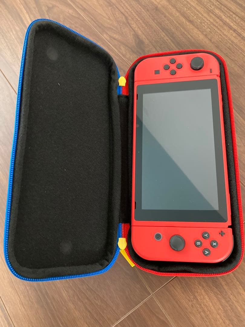 ★美品★Nintendo Switch本体 マリオレッド×ブルー セット