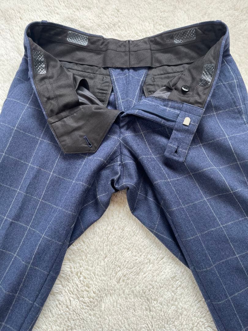 【希少】FINTES オーダースーツ　セットアップ　スリーピース　ネイビー