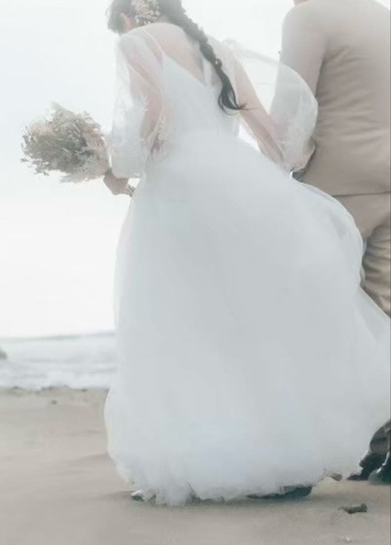 【値下げ】ドレセル　No.3176 長袖ウェディングドレス　刺繍