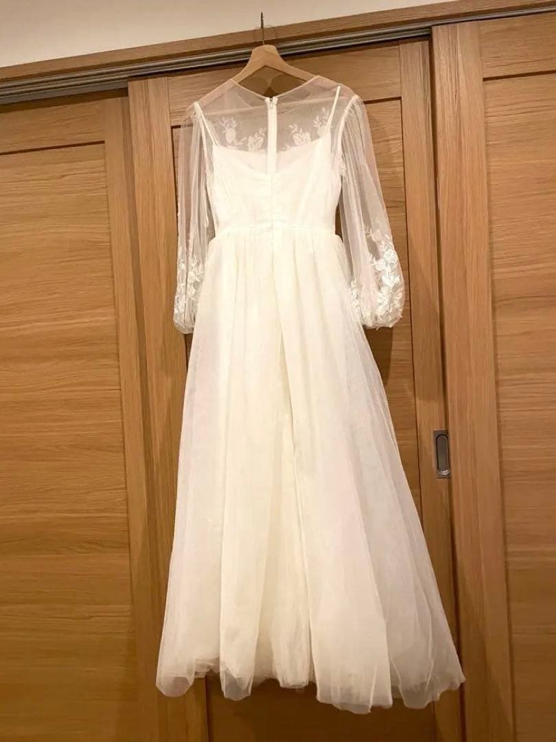 【値下げ】ドレセル　No.3176 長袖ウェディングドレス　刺繍