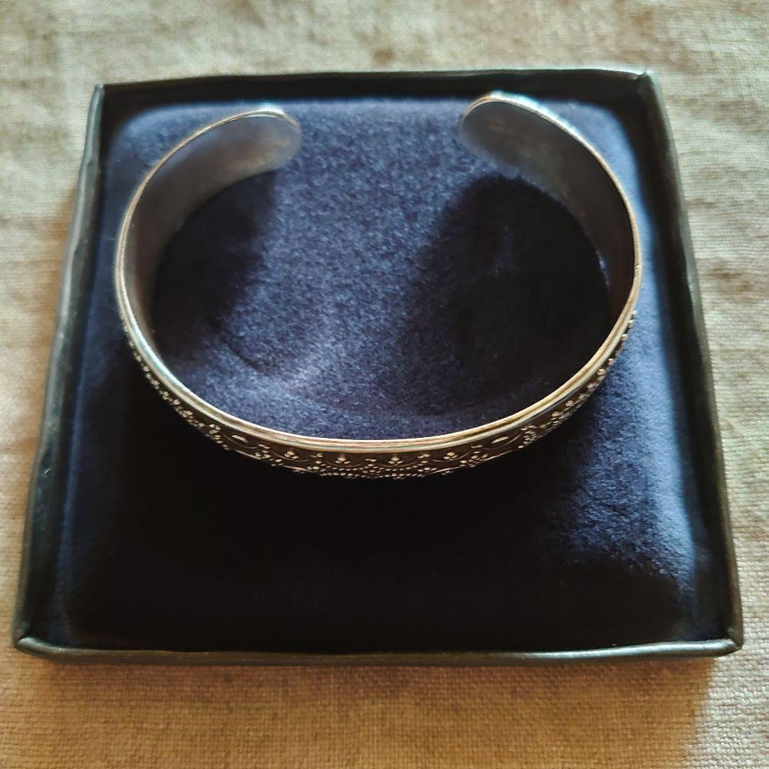 シルバー925バングル ブレス トライバル 民族 ヴィンテージ