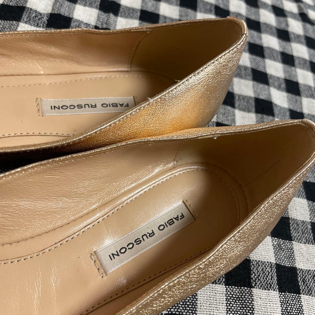 【FABIO RUSCONI】　美品　フラットシューズ　38 （24.0㎝）