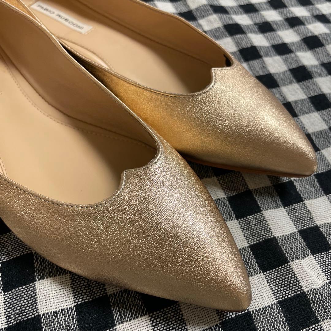【FABIO RUSCONI】　美品　フラットシューズ　38 （24.0㎝）