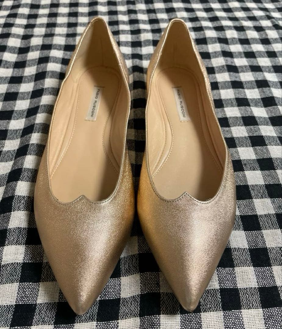 【FABIO RUSCONI】　美品　フラットシューズ　38 （24.0㎝）