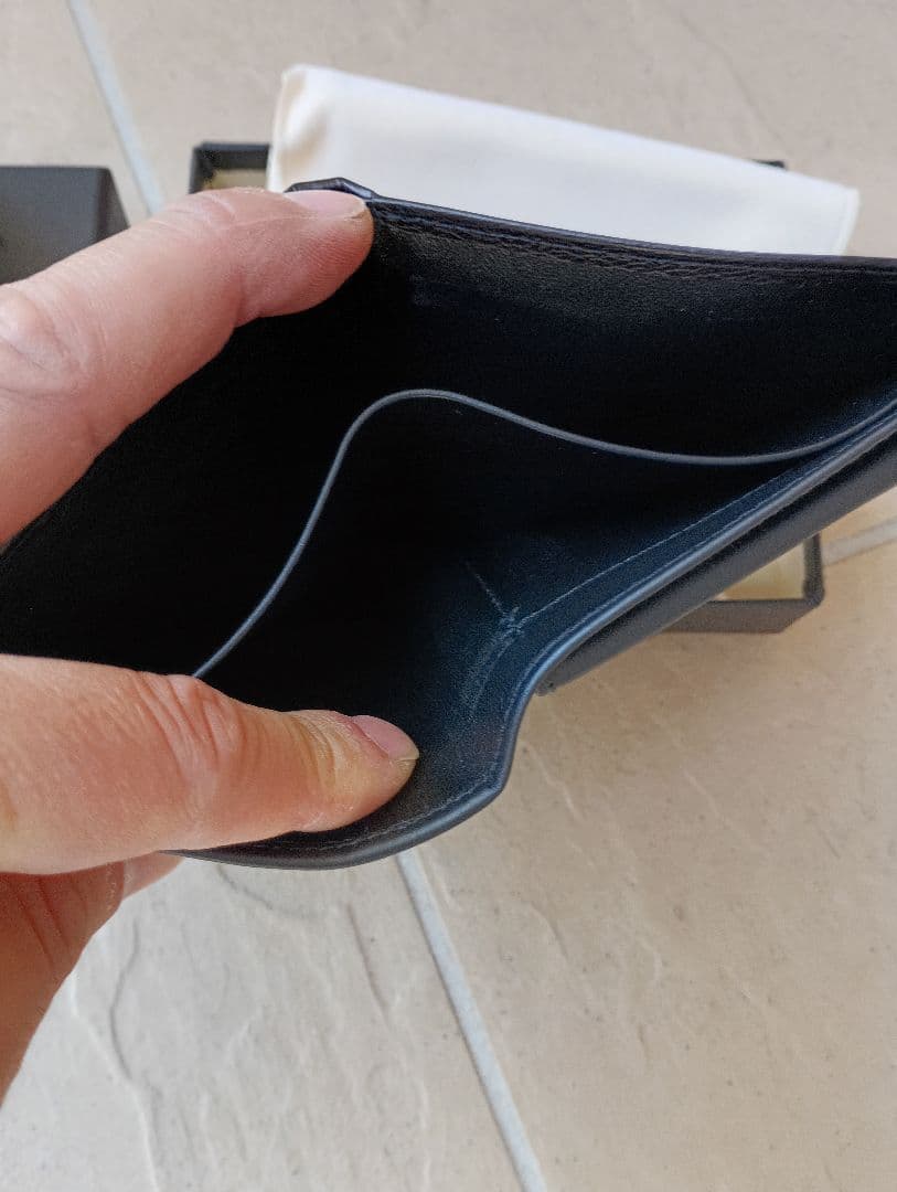 ダンヒル　 DUNHILL 二つ折り財布 ブラック