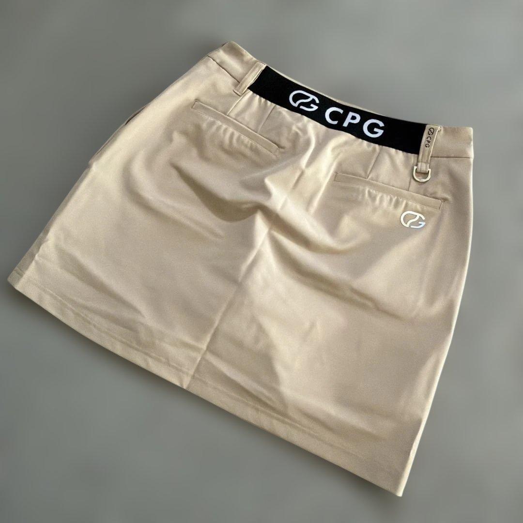 【新品タグ付】 CPG♪ベージュ スカートサイドスリット インナーパンツ一体型