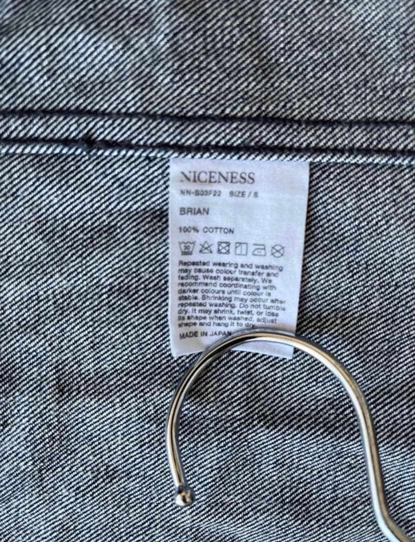 NICENESS BRIAN ファイヤーマンデニムカバーオール