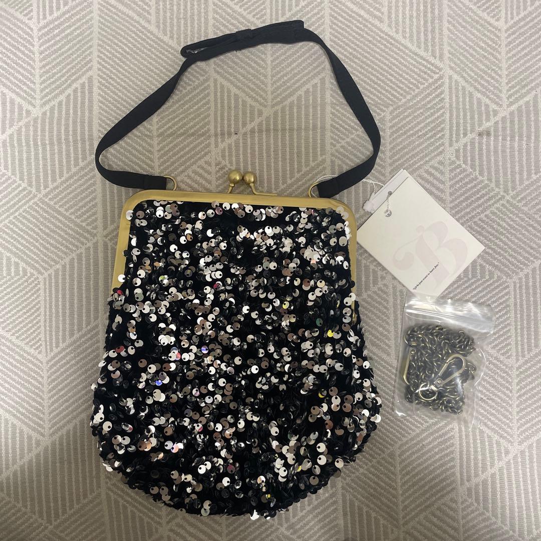 【未使用品】Bibiy スパンコールODETTE GLITTER BAG