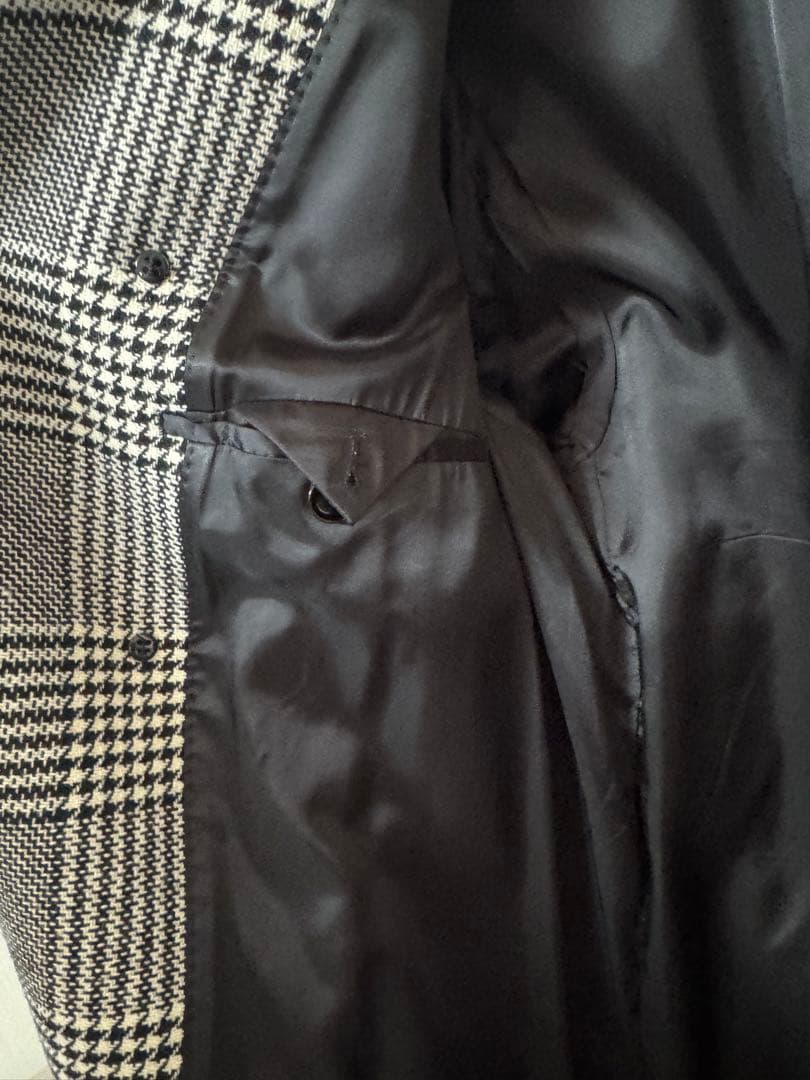 大谷翔平着用 HUGO BOSS チェック柄ダッフルコート