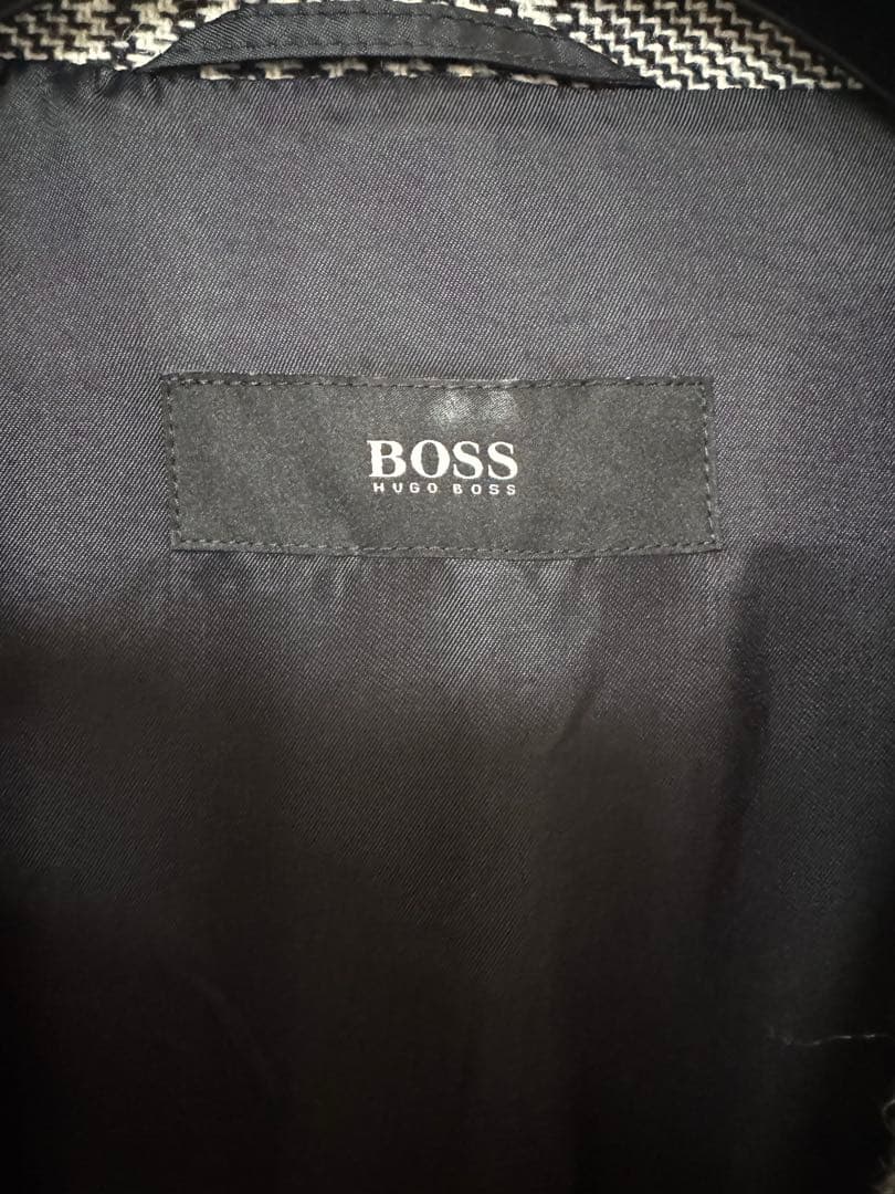 大谷翔平着用 HUGO BOSS チェック柄ダッフルコート