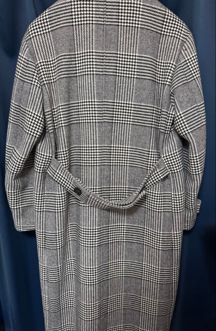 大谷翔平着用 HUGO BOSS チェック柄ダッフルコート