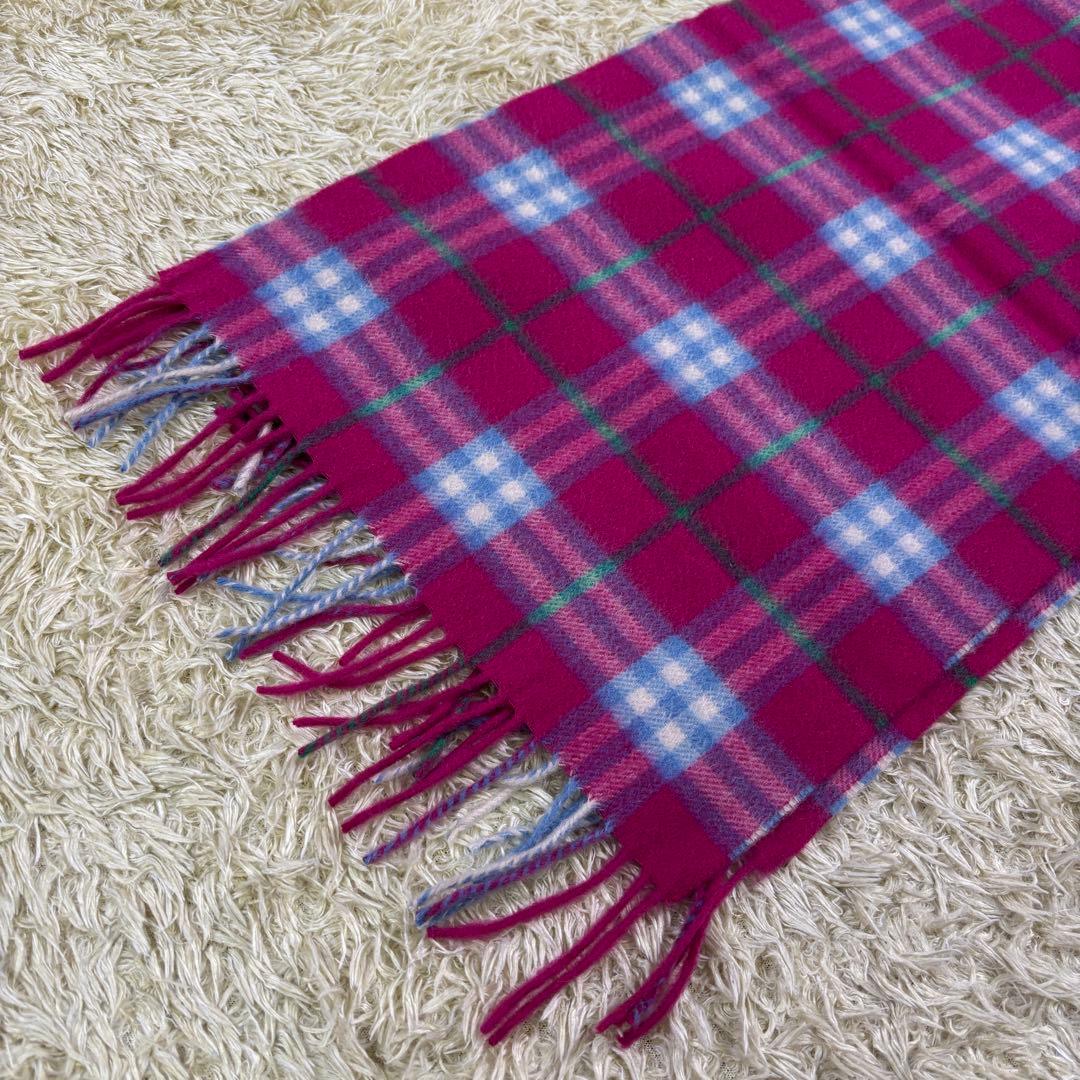 新品タグ付き　バーバリーズ　チェック　カシミヤ100% イギリス製　マフラー