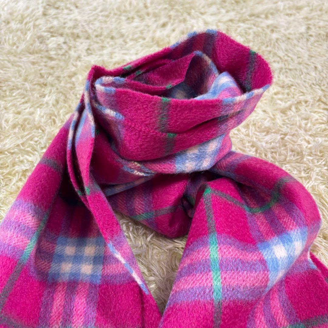 新品タグ付き　バーバリーズ　チェック　カシミヤ100% イギリス製　マフラー