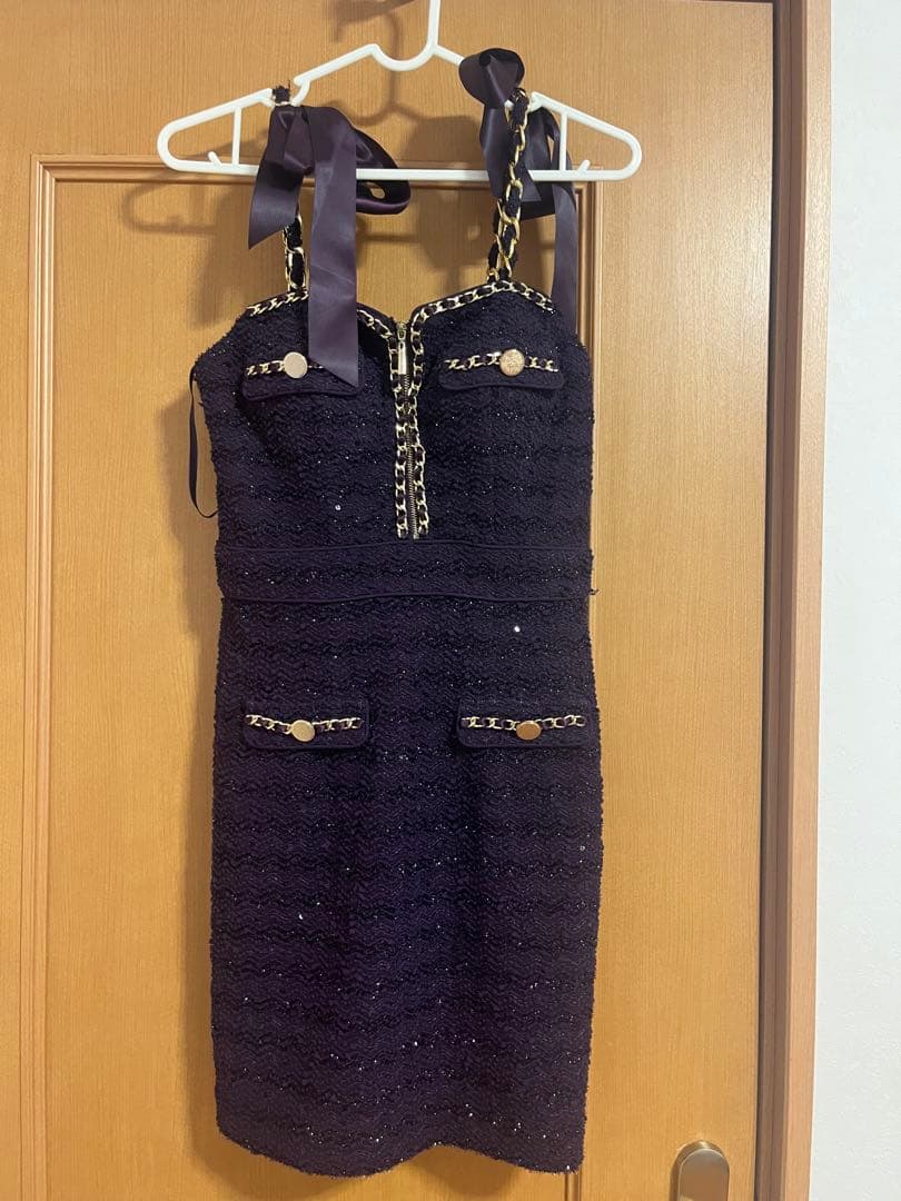 an アン　ドレス　紫　パープル　Mサイズ