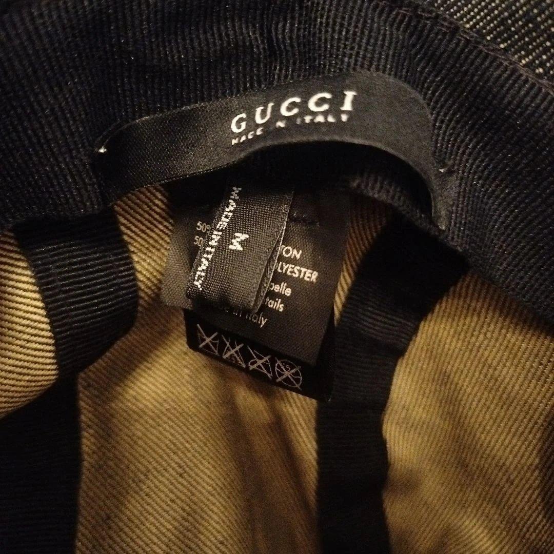 Gucci デニム バケットハット GGロゴ