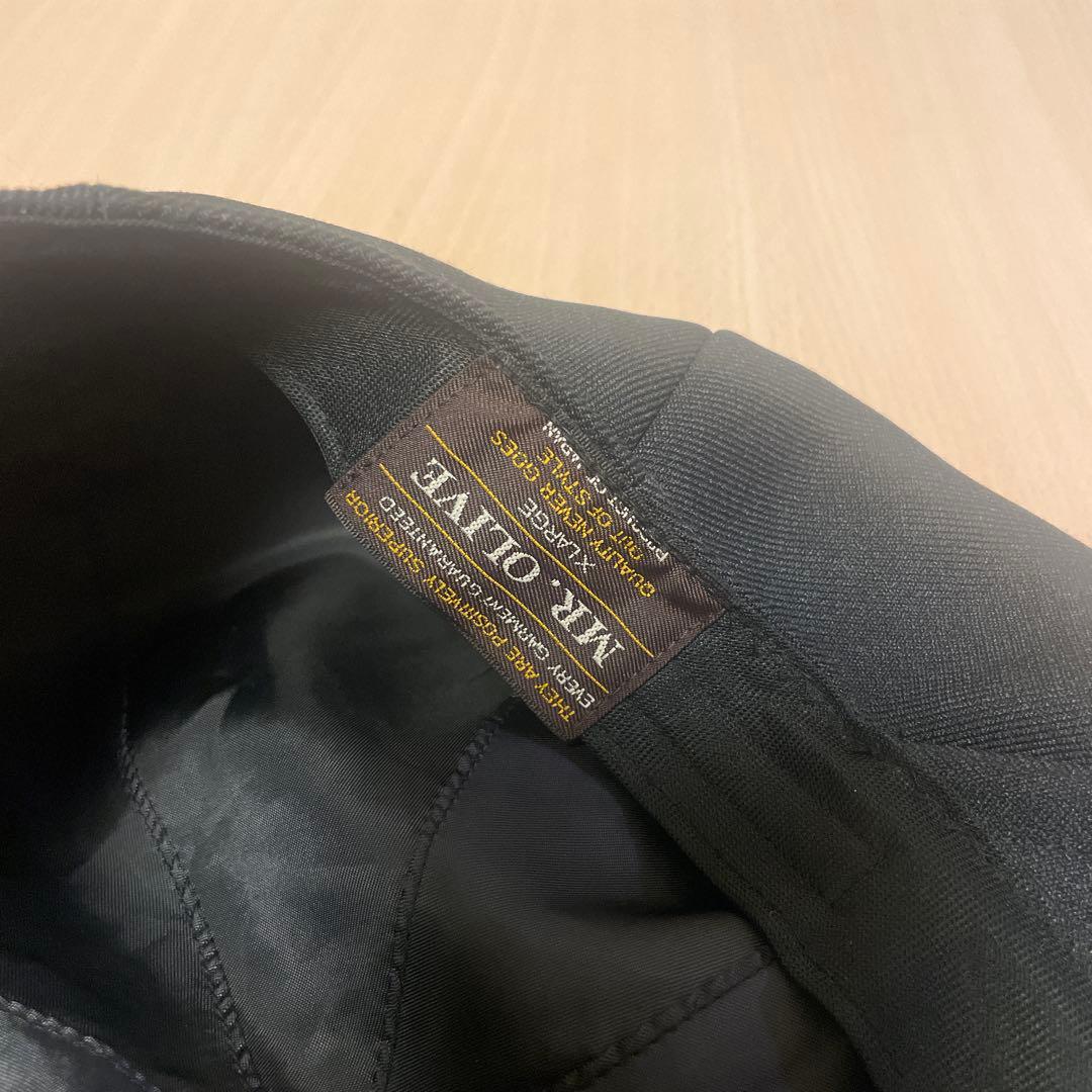 未使用品　MR.OLIVE カルゼ ベレー キャスケット　ブラック　ネイビー