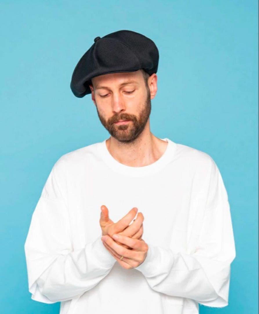 未使用品　MR.OLIVE カルゼ ベレー キャスケット　ブラック　ネイビー