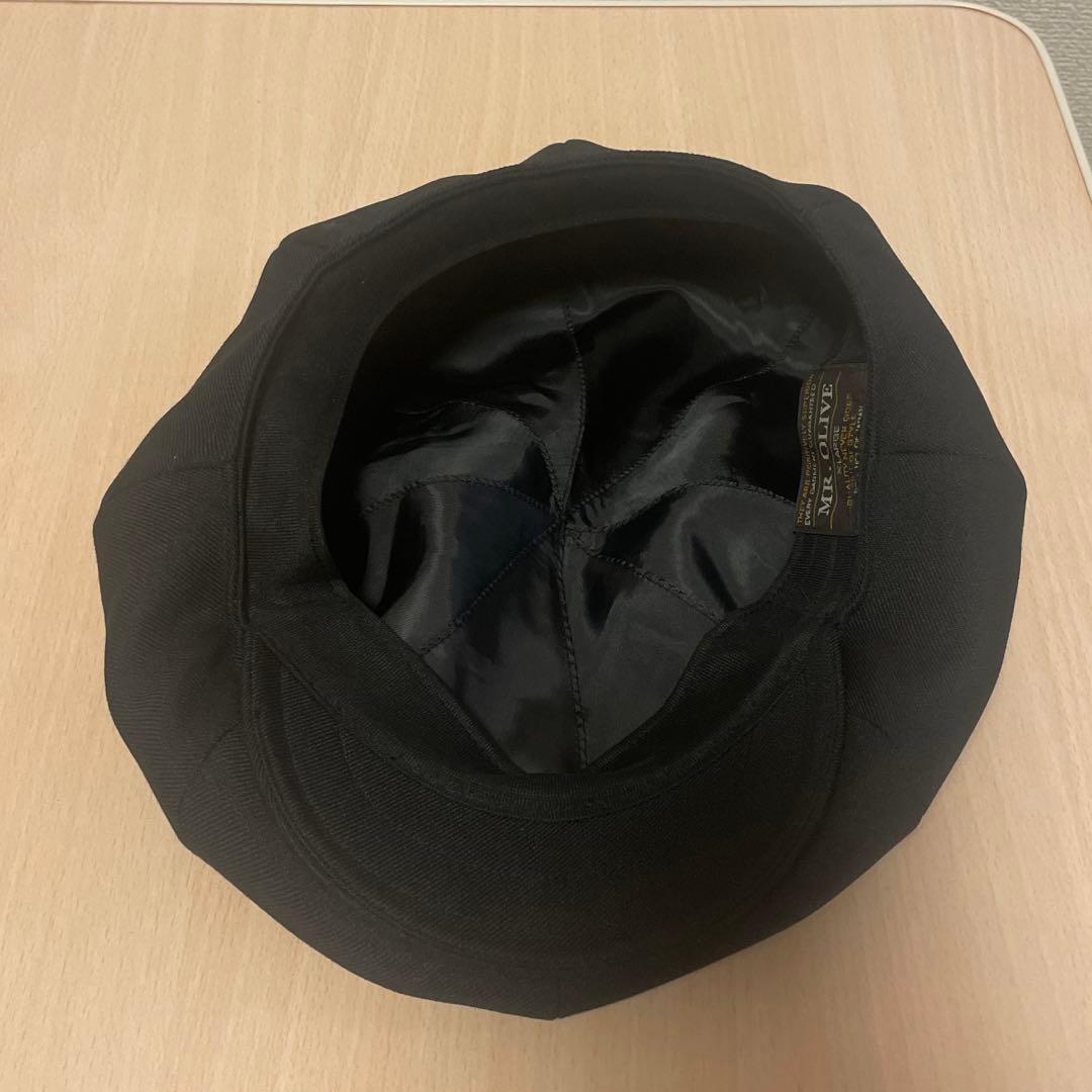 未使用品　MR.OLIVE カルゼ ベレー キャスケット　ブラック　ネイビー