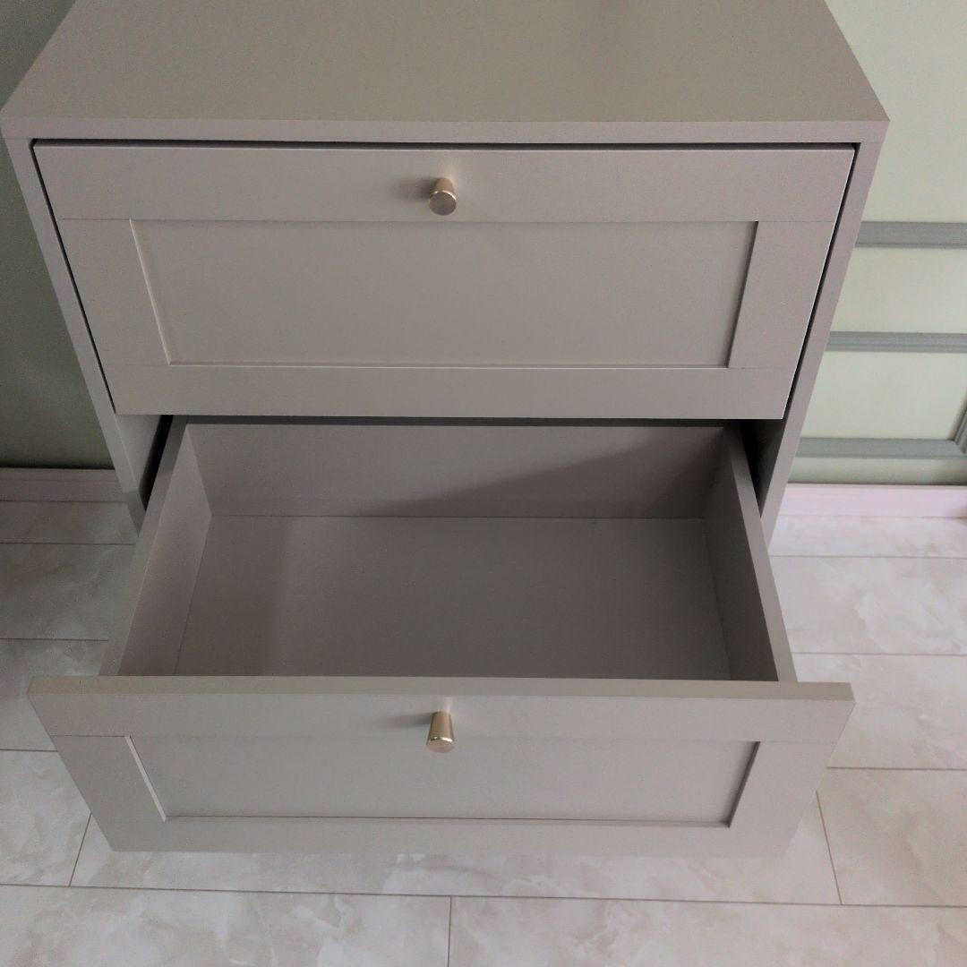 3段チェスト　ベージュ