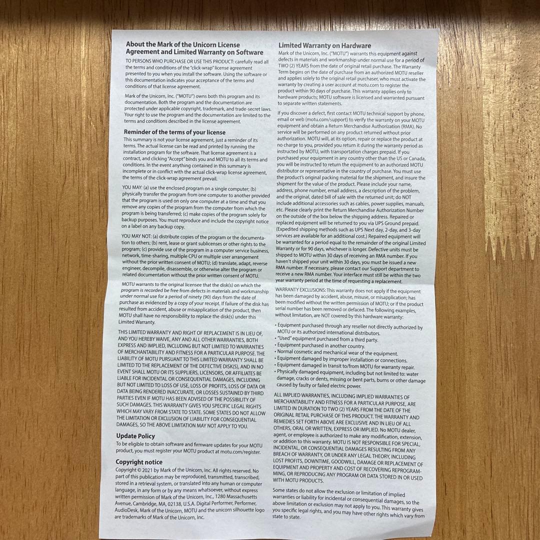 【アディット】MOTU M4 オーディオインターフェイス