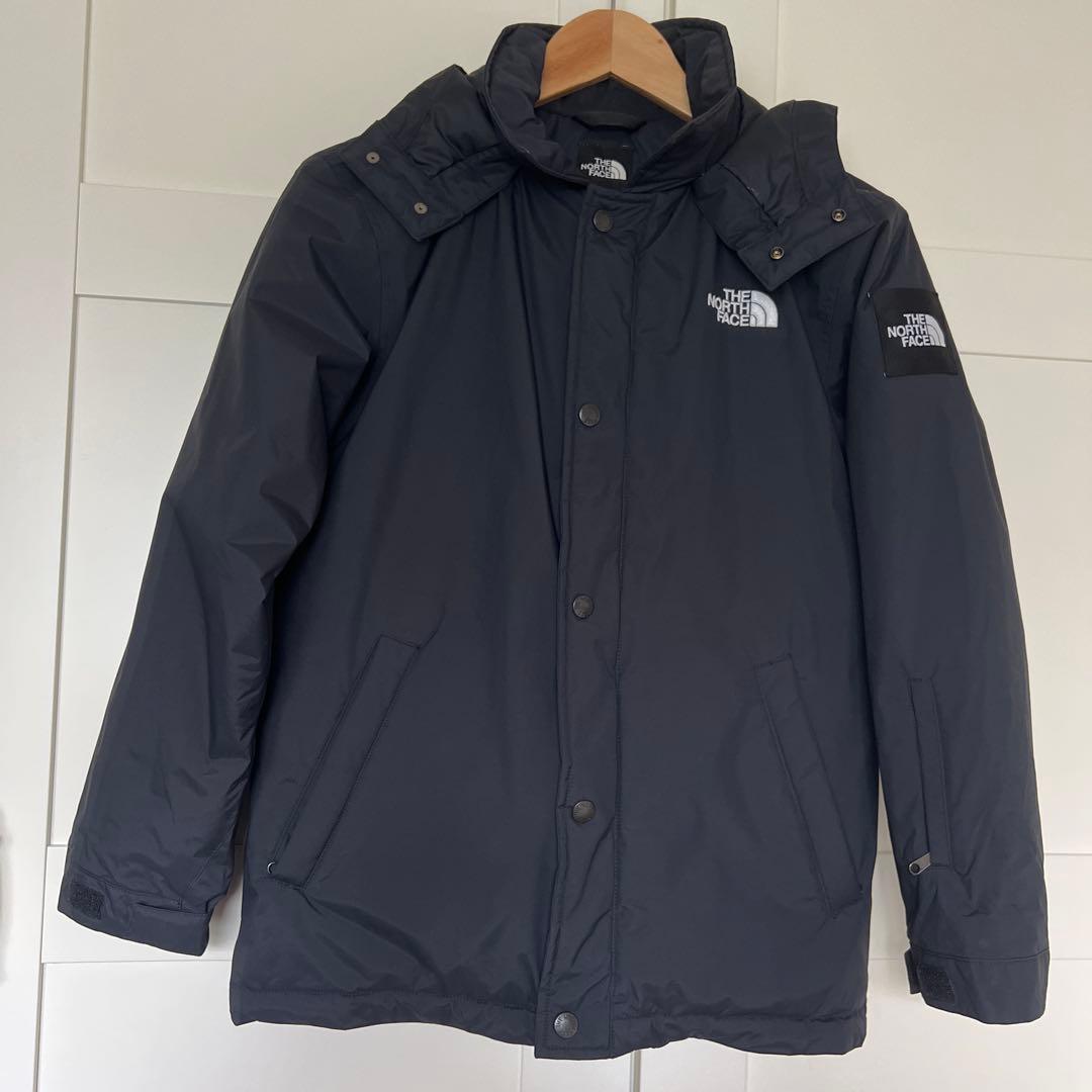THE NORTH FACE 黒 フード付き中綿ジャケット150