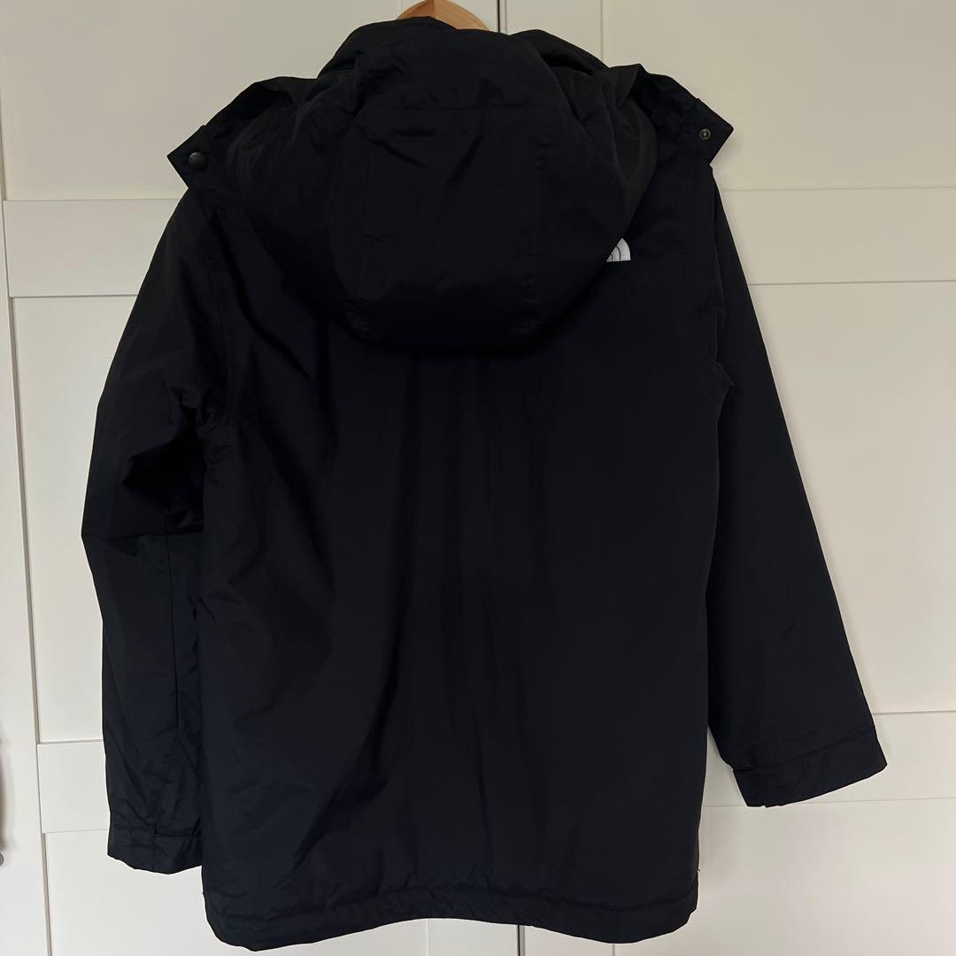 THE NORTH FACE 黒 フード付き中綿ジャケット150