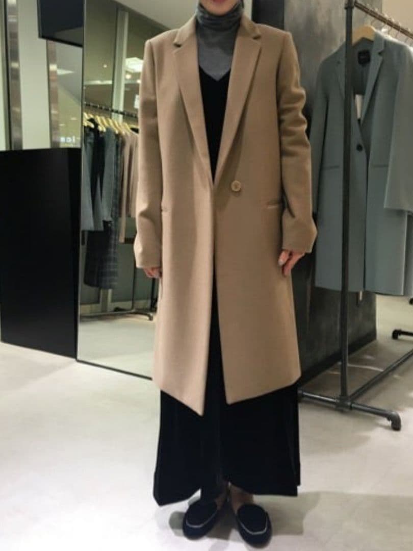 連休お値下げ　theory チェスターコート（キャメル）