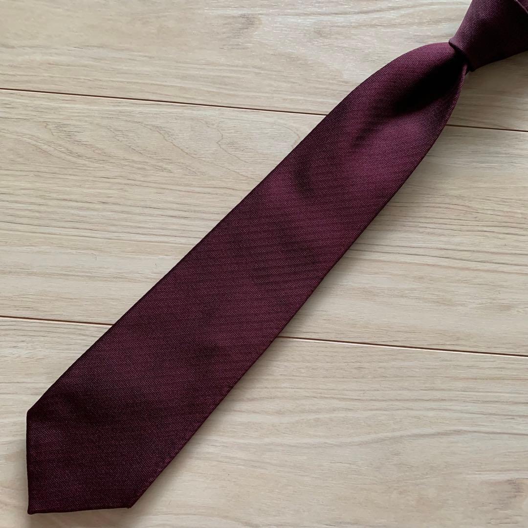 Drake's ドレイクス ネクタイ ボルドー