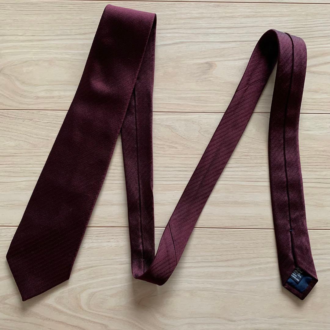 Drake's ドレイクス ネクタイ ボルドー