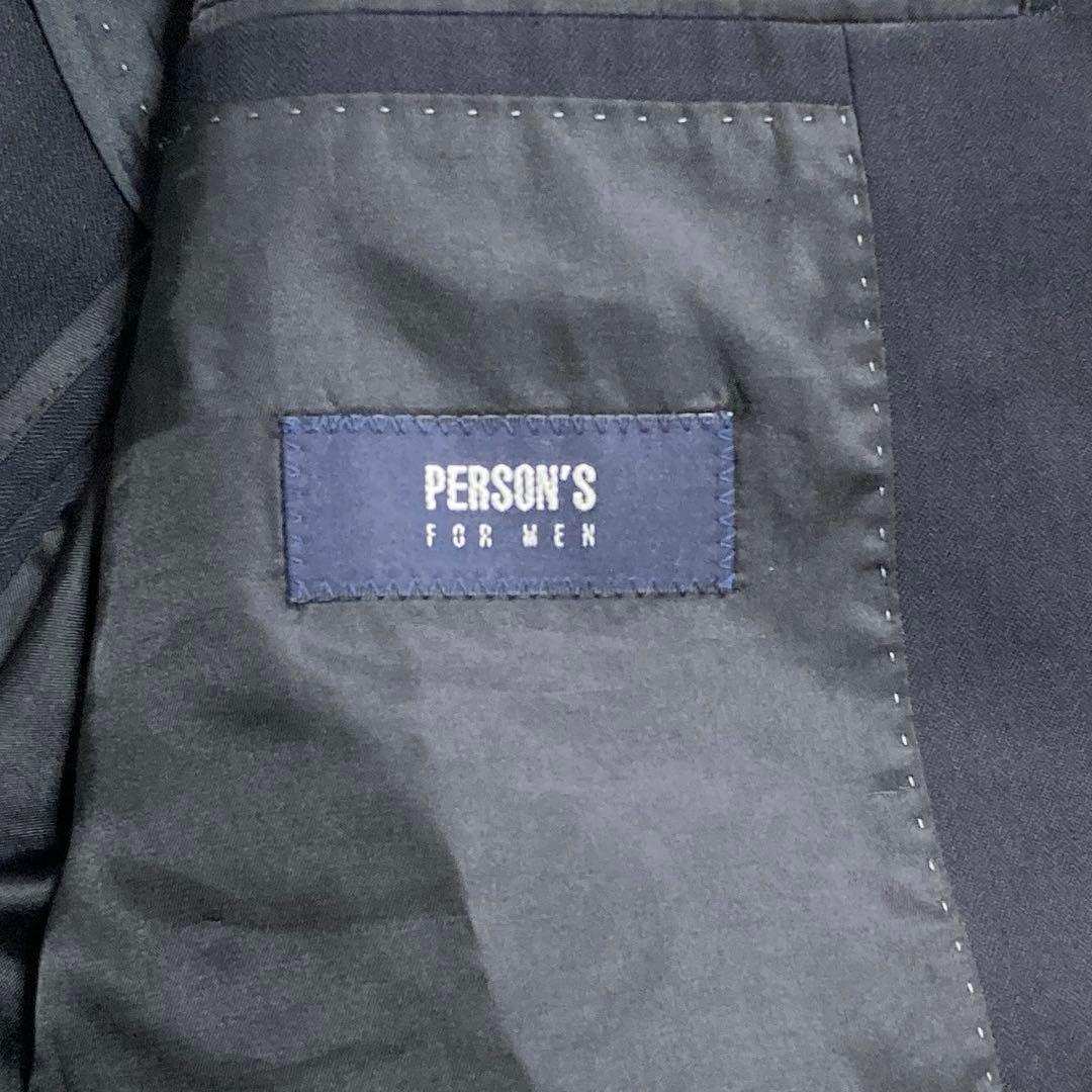 青山 セットアップ スーツ L AB5 3ピース ビジネス ベスト ブラック