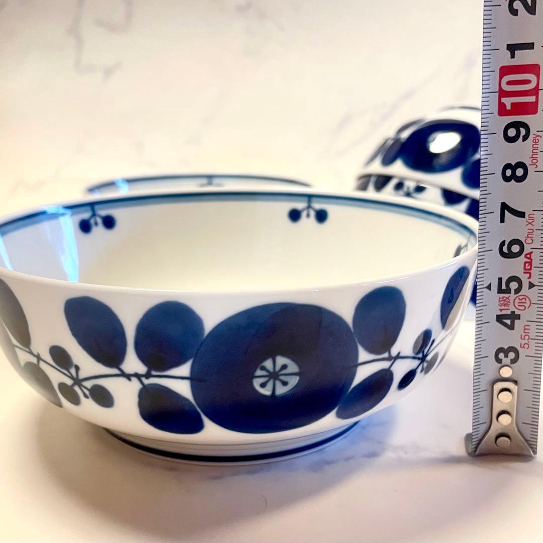 波佐見焼⭐︎白山陶器　ブルームボール　M サイズ1個　Sサイズ4個セット　北欧風