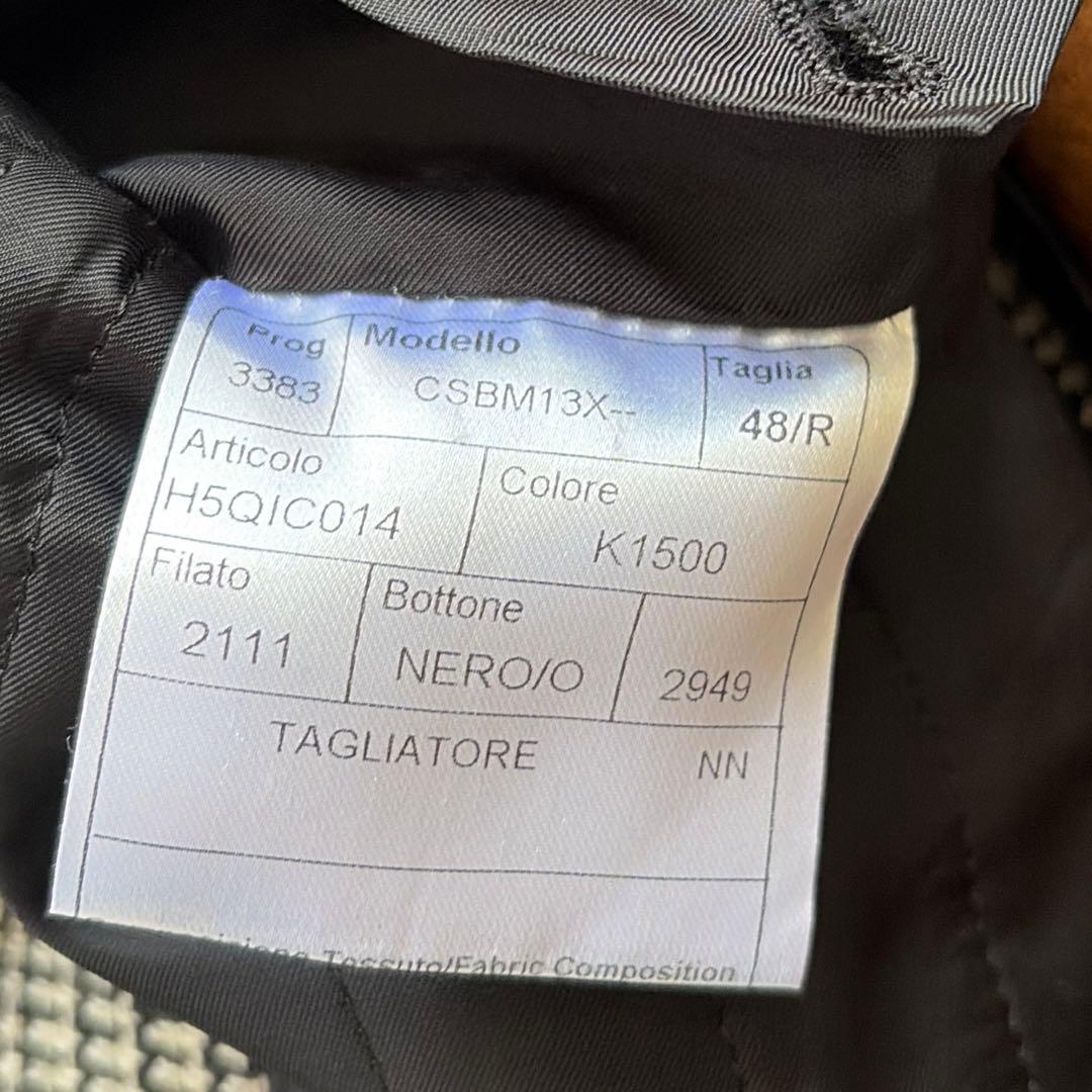 <極美品>TAGLIATORE 新ロゴ ツイード ウール チェスターコート 48