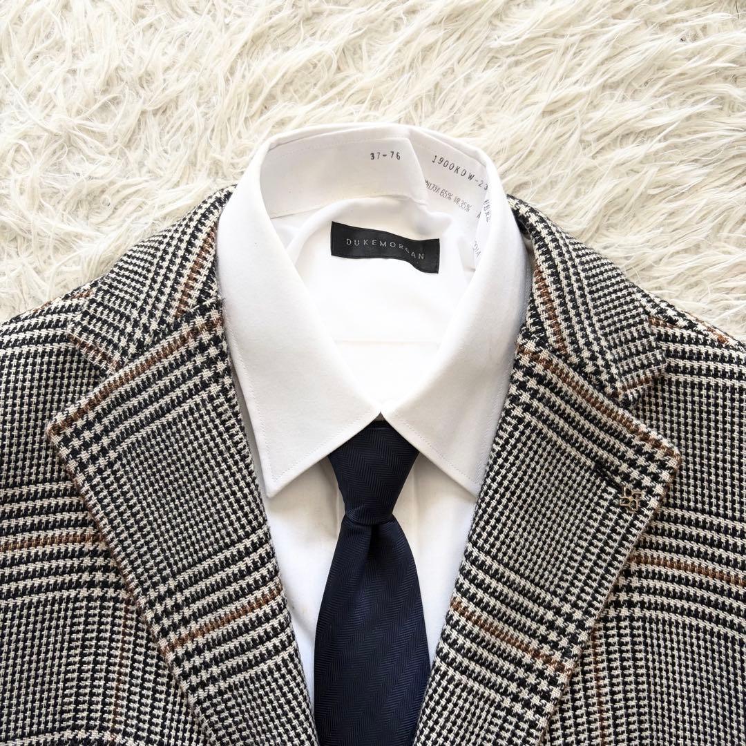 <極美品>TAGLIATORE 新ロゴ ツイード ウール チェスターコート 48